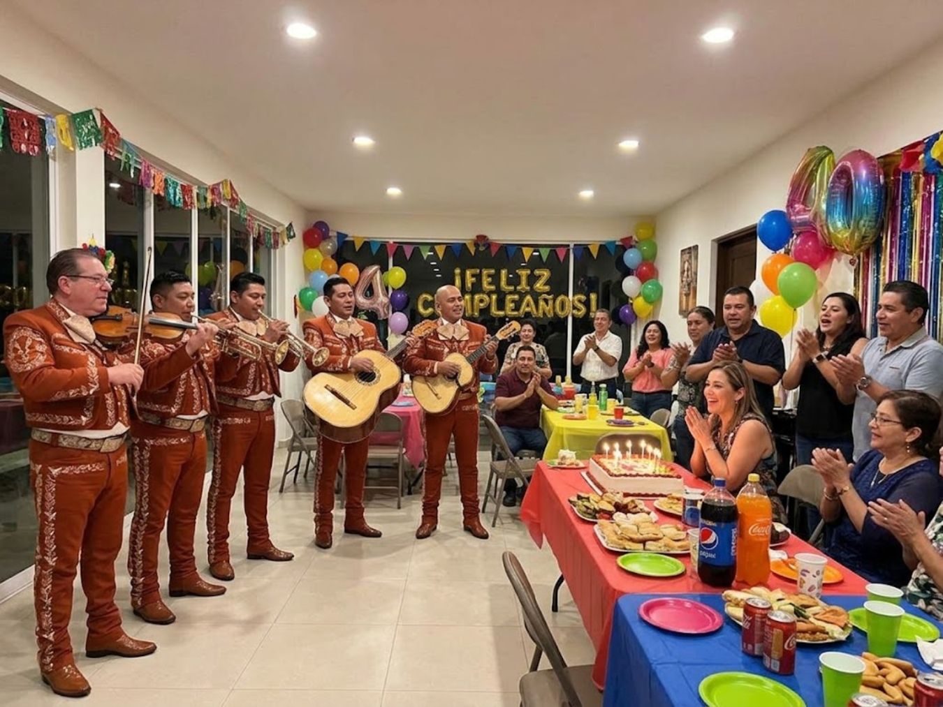 Mariachi Garibaldi cantando Las Mañanitas en un cumpleaños en Maryland